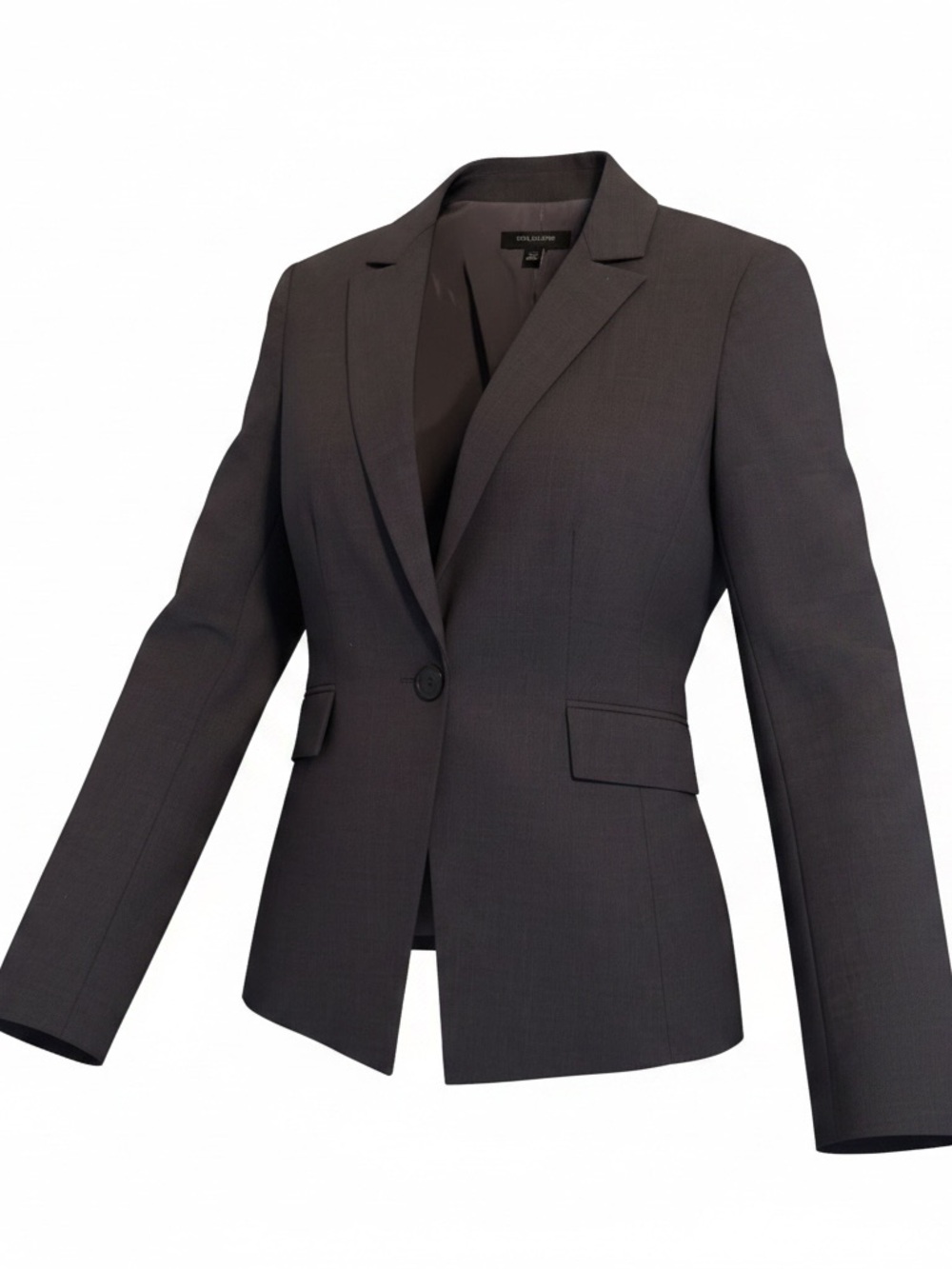 Ann Taylor Women's Single-Button Blazer in Charcoal